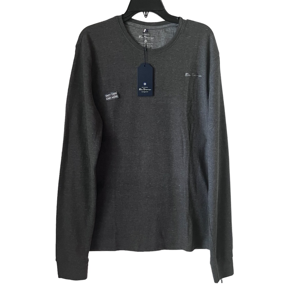 Ben Sherman Lounge Long Sleeve T-shirt Gray Size XL NWT